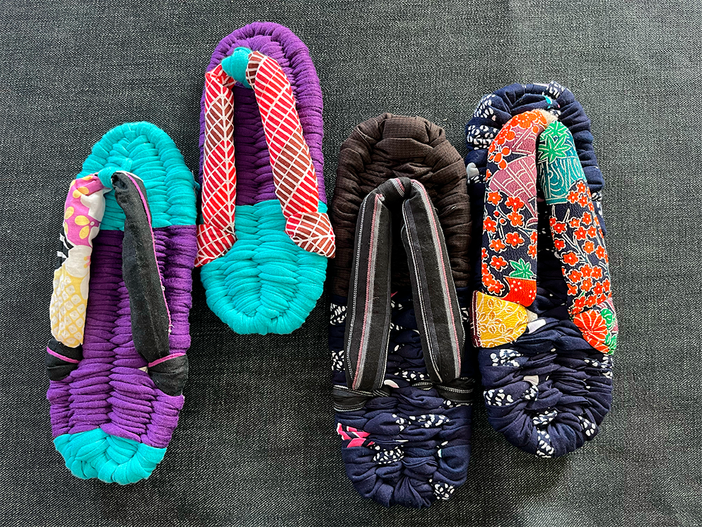 縫製職人が作る布ぞうり